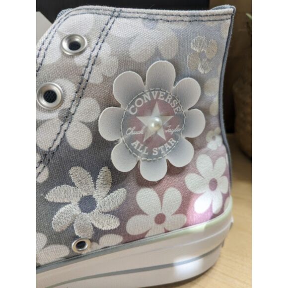 NIB Converse Chuck Taylor All Star Lift Platform Gradient Flowers Hi Tops W9.5 - Picture 12 of 15